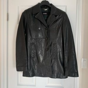 Black Leather Jacket - Women's - Danier - Genuine Leather - M